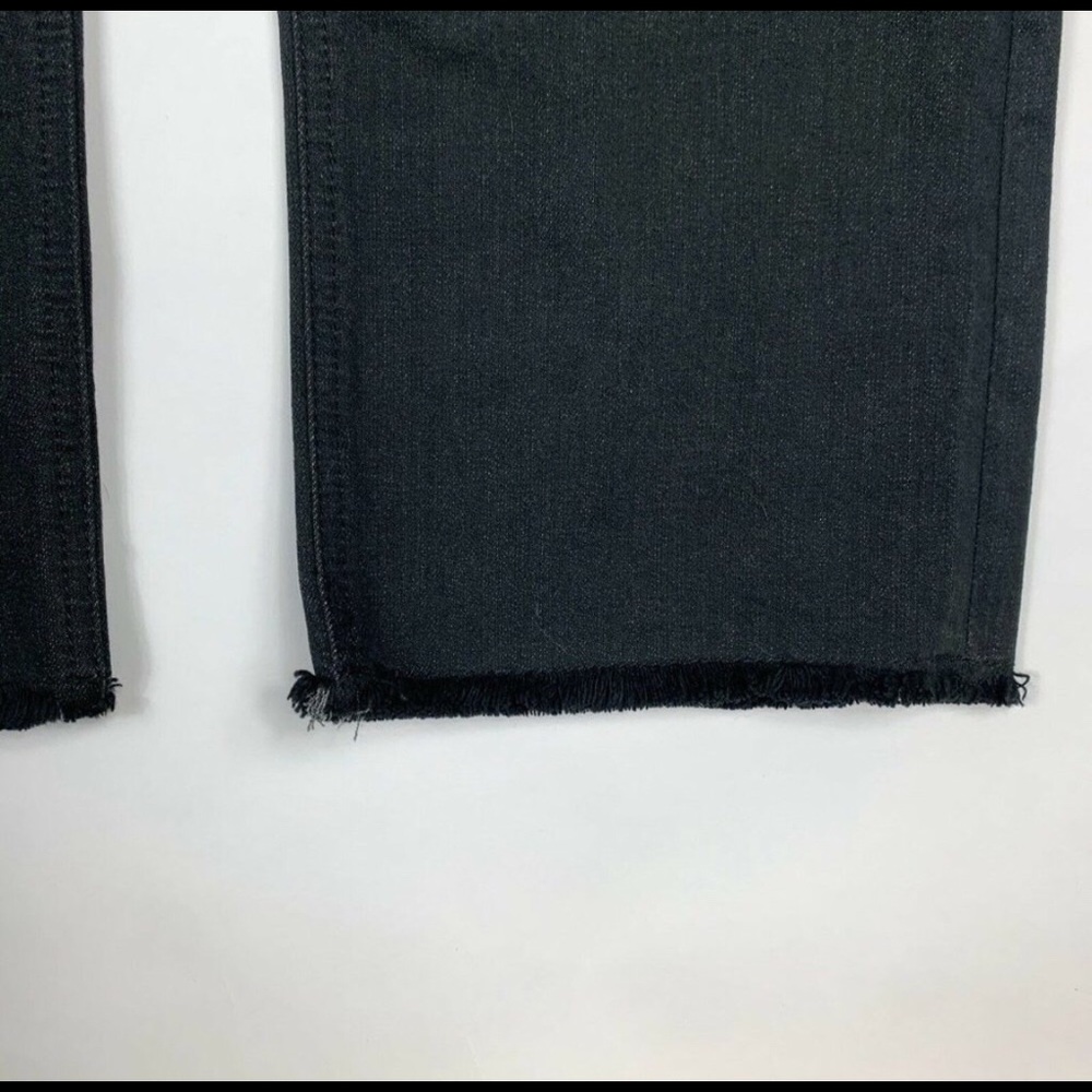 Kate Spade Broome St. Straight Leg Raw Hem Jeans - Picture 6 of 7